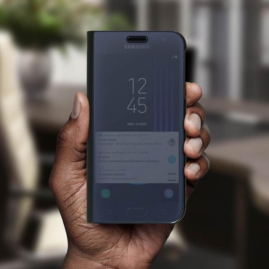 Avizar  Galaxy J3 2017 Hülle Spiegeleffekt 