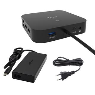 i-tec  USB-C HDMI Dual DP Docking Station with Power Delivery 100 W + Universal Charger 100 W 