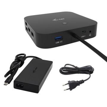 USB-C HDMI Dual DP Docking Station with Power Delivery 100 W + Universal Charger 100 W
