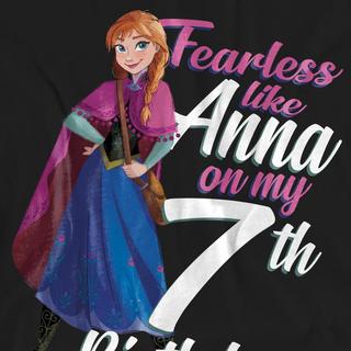 FROZEN Fearless Like Anna 7e Anniversaire T-Shirt  