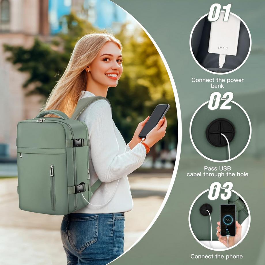 Only-bags.store Sac à Dos Cabine pour Voyage en Avion  