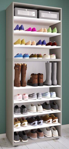 VCM XXL Holz Großer Schuhschrank Schuhregal Groß Stiefel Dielenmöbel Lona 9 Fächer  