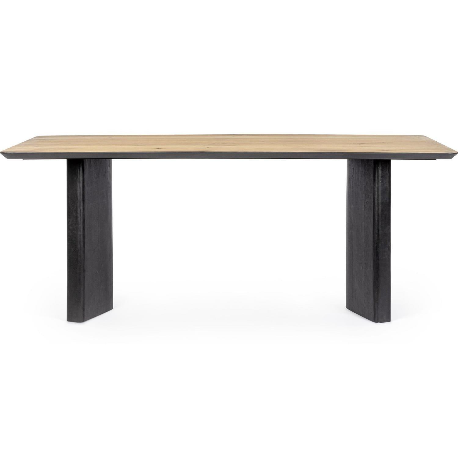 mutoni Table Stanwood noir naturel 200x45  