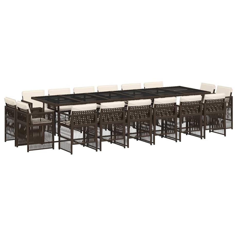 set da pranzo da giardino Polirattan