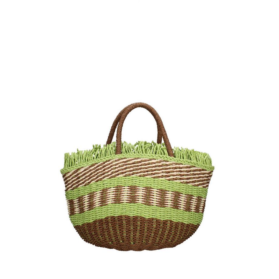 custo BARCELONA Sac à main tissé à rayures avec franges  