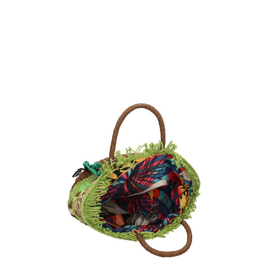 custo BARCELONA Sac à main tissé à rayures avec franges  