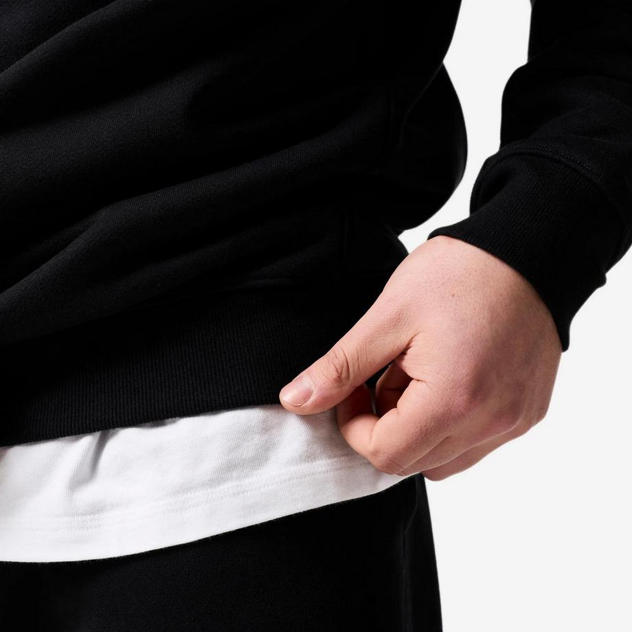 DOMYOS  Sweat de sport en coton ample et chaud homme, noir 
