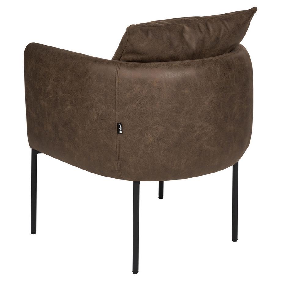 Beliani Fauteuil en Cuir PU Industriel MALMOS  