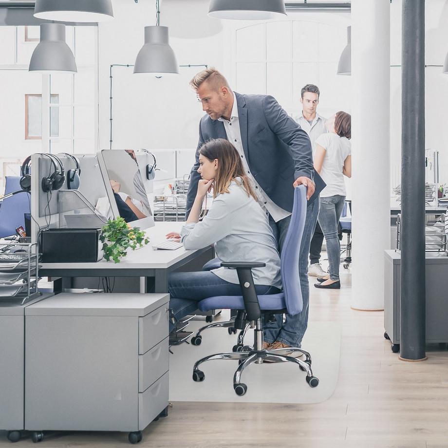 B2X  Transparente Bodenabdeckung für Bürostühle 