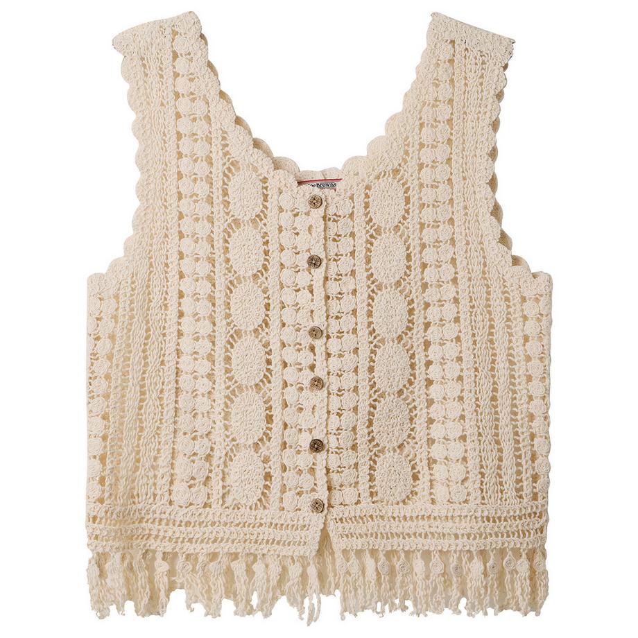 Joe Browns Häkelweste mit Quasten  