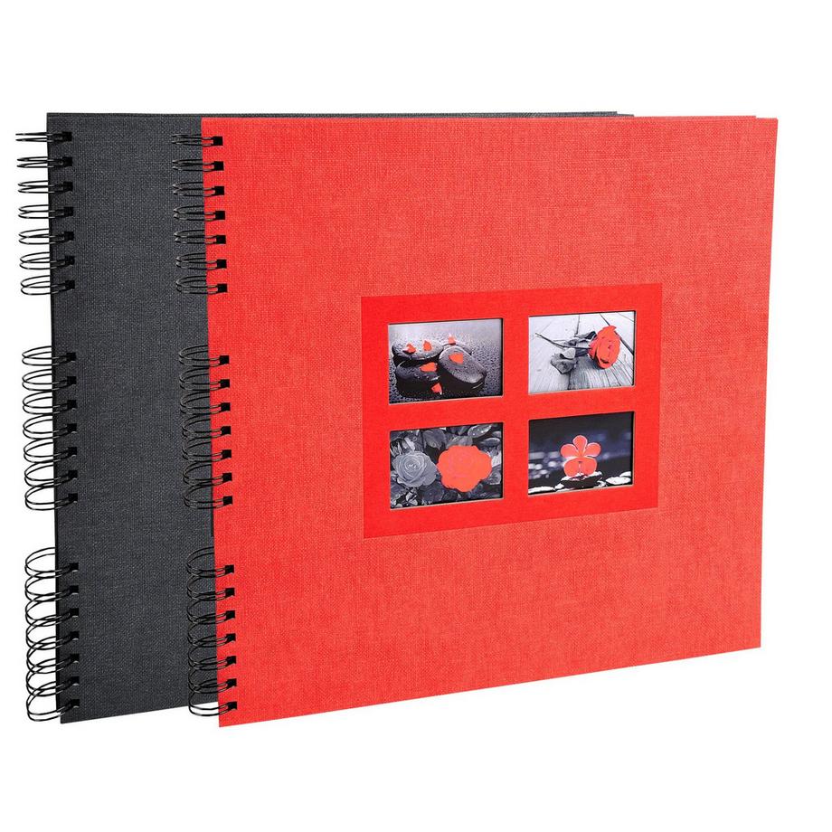 Exacompta Album photos à spirales 60 pages noires Passion - 32x32 cm  