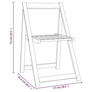 VidaXL Chaise de jardin bois d'acacia  