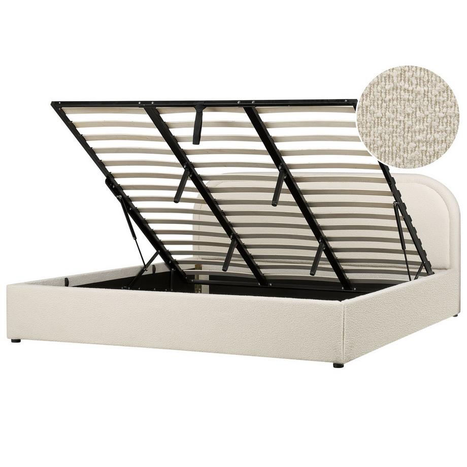 Beliani Lit ottoman en Bouclé Moderne QUILLIEN  