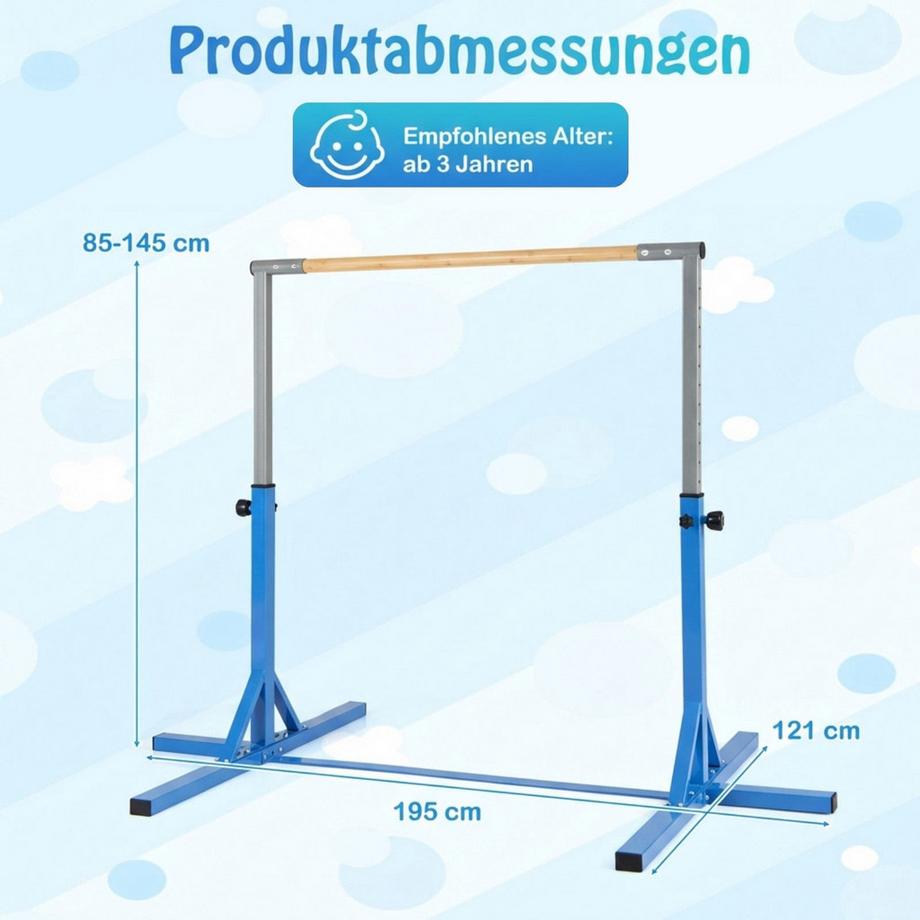 Northix  Barra da ginnastica regolabile per bambini 