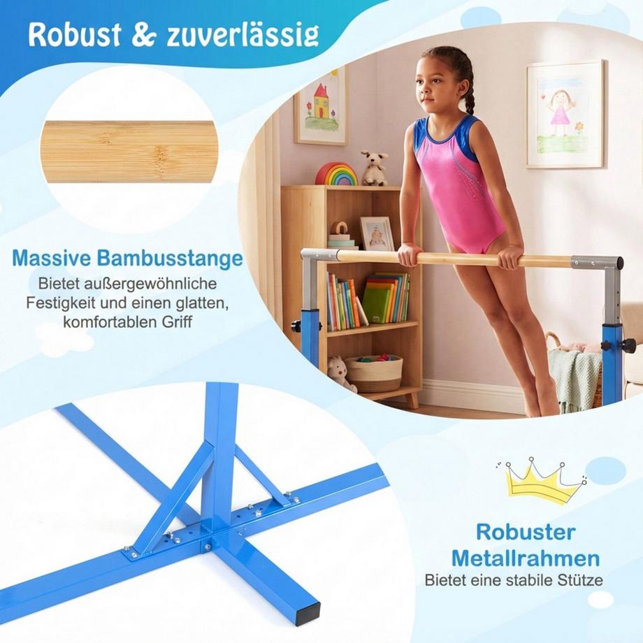 Northix  Barra da ginnastica regolabile per bambini 