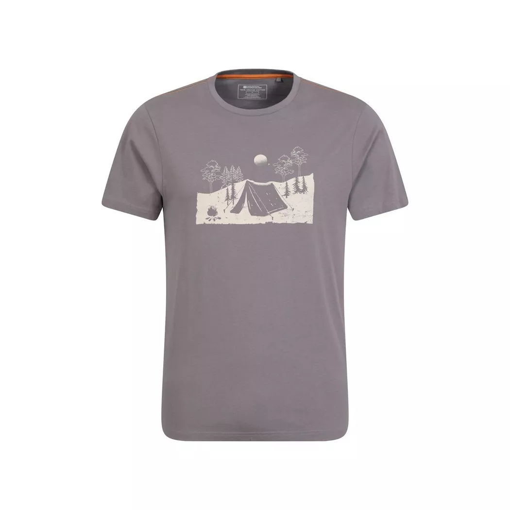 Mountain Warehouse - Tshirt CAMPING SKETCH, T-shirt Camping Sketch, XXL, Gris
