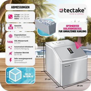 Tectake Macchina per cubetti di ghiaccio trasparenti  