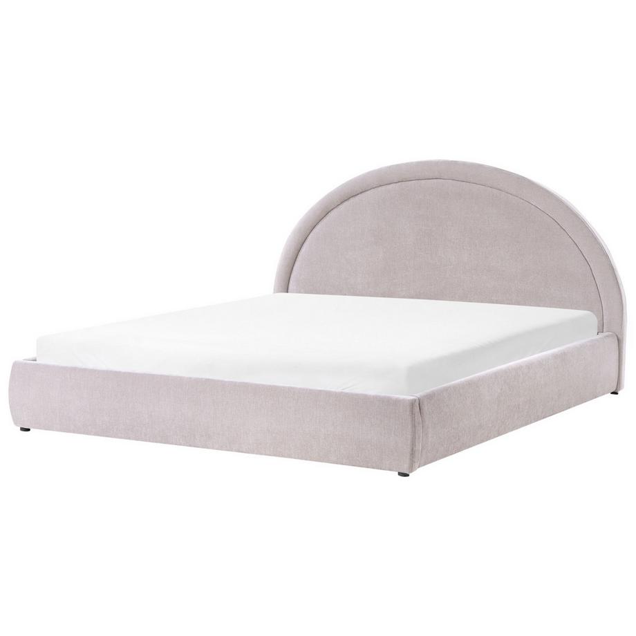 Beliani Letto contenitore en Tessuto Moderno MOUZON  