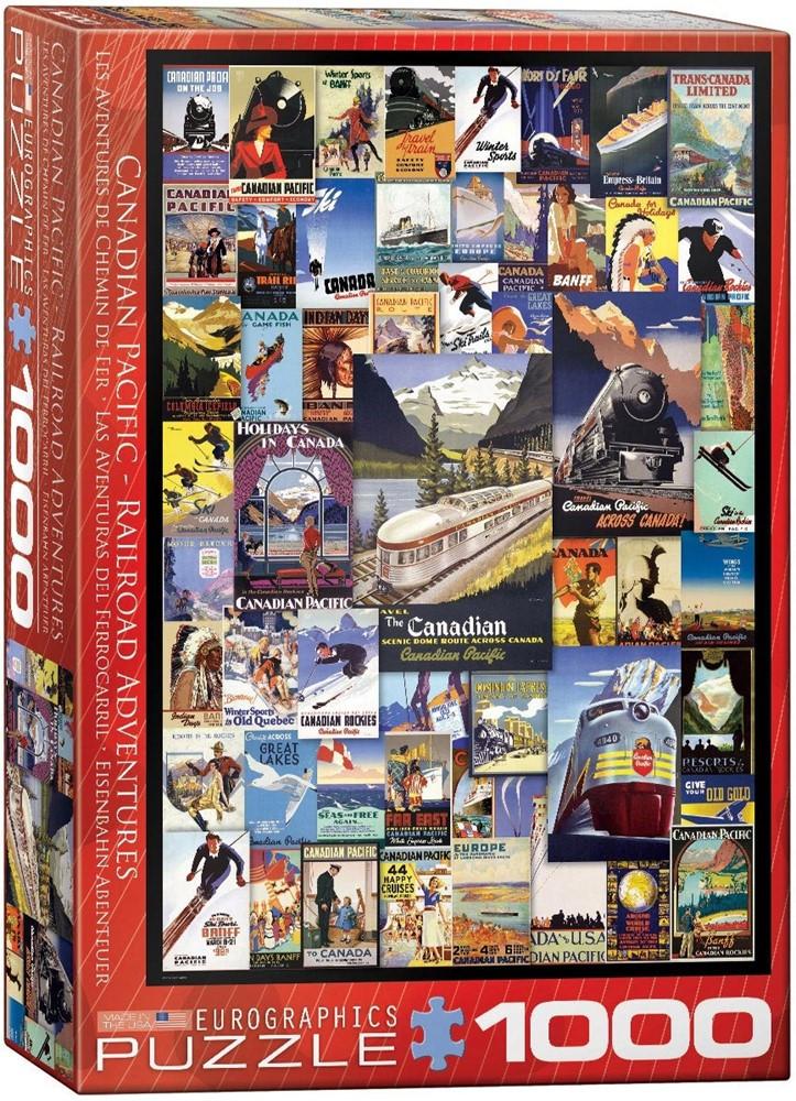 Eurographics  Puzzle Eurographics Railroad Adventures - 1000 pièces 