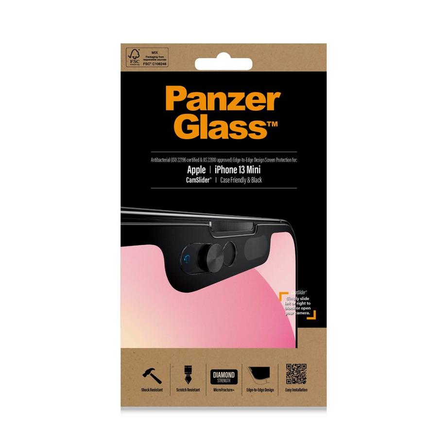 PanzerGlass  DISPLAYSCHUTZ CF CAM SLIDER AB IPHONE 13 MINI (1 ST?CK, IPHONE 2021 5.4'') 