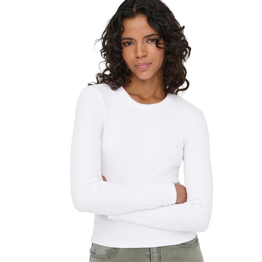 ONLY Longsleeve O-Neck Sweatshirt Figurbetont  
