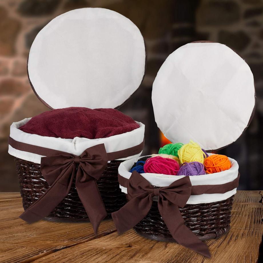 B2X Set di 2 cestini da bagno  