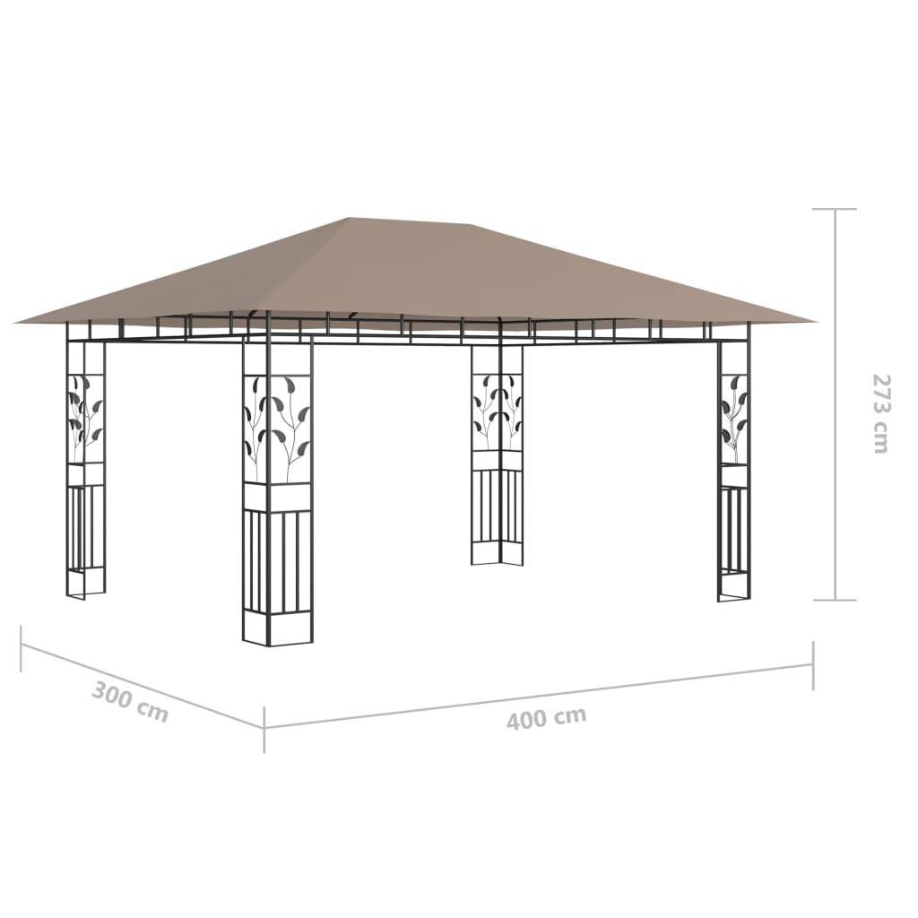 VidaXL gazebo Tessuto  