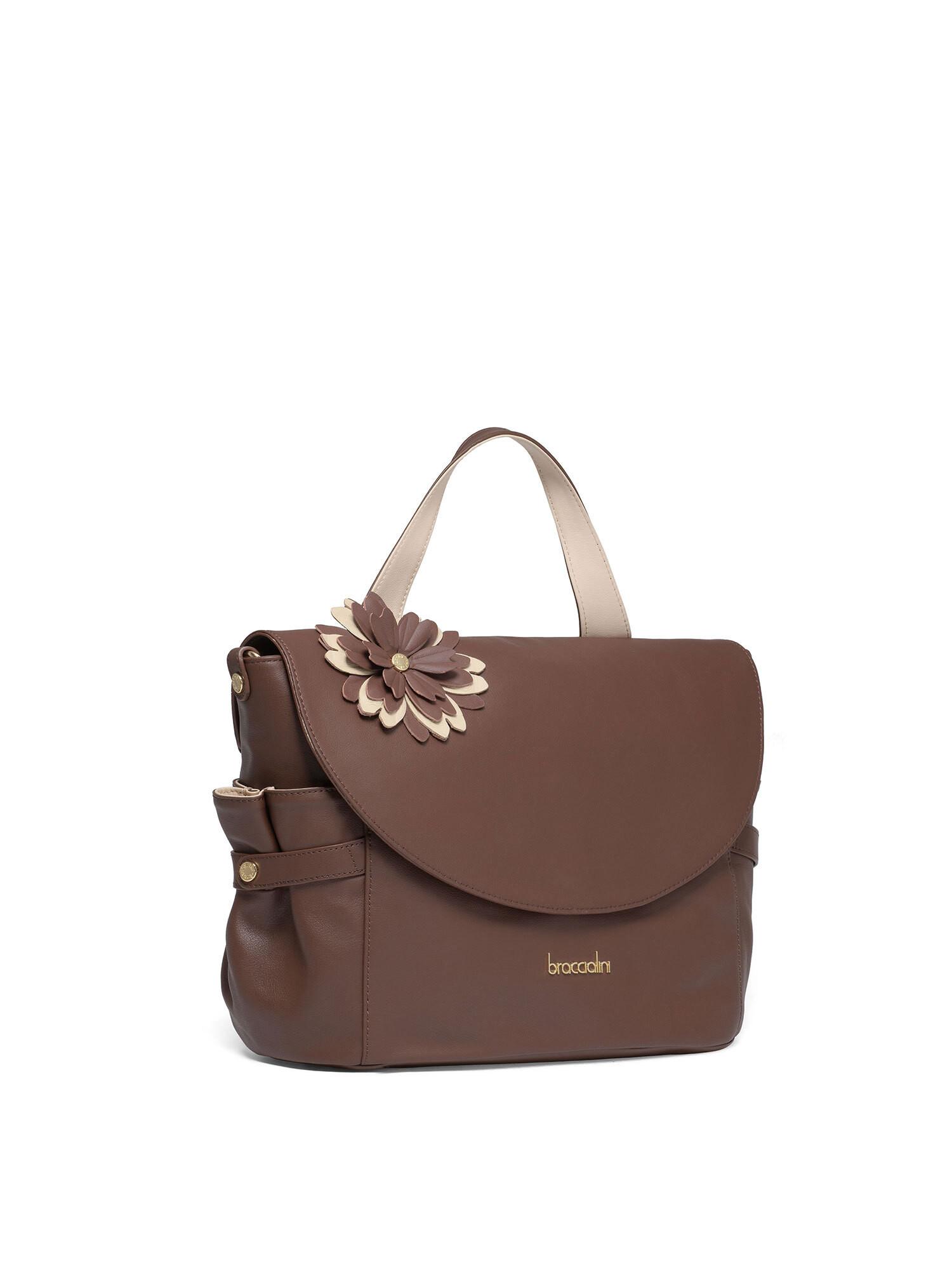 Braccialini Sac à main avec application florale  