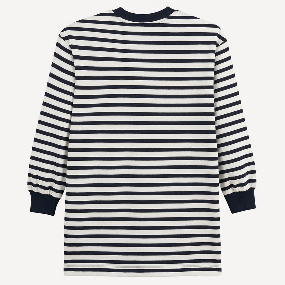 La Redoute Collections  Robe pull manches longues rayée en molleton 