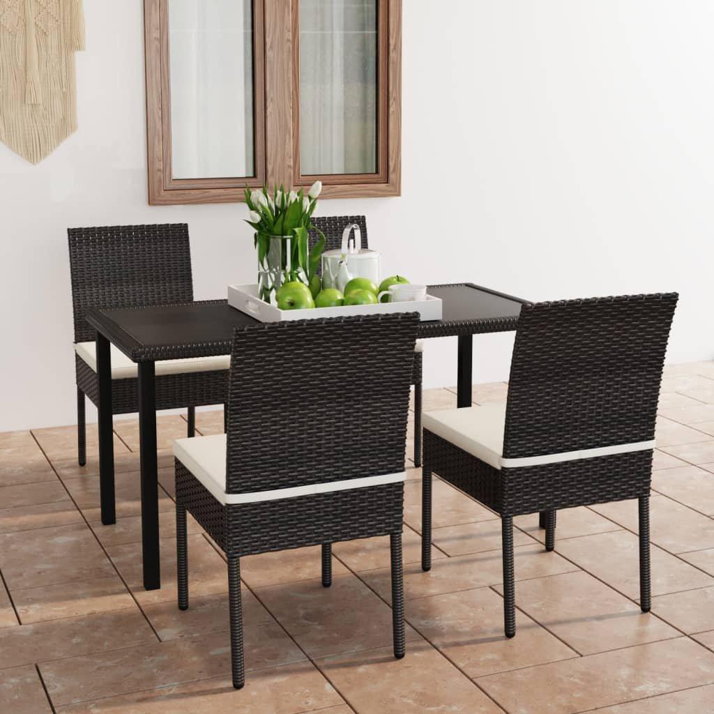 VidaXL set da pranzo Polirattan  