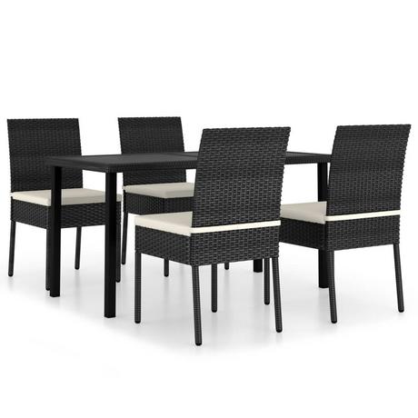 VidaXL set da pranzo Polirattan  