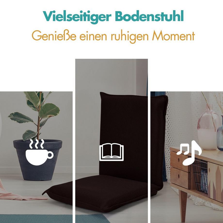Northix Chaise de sol réglable  