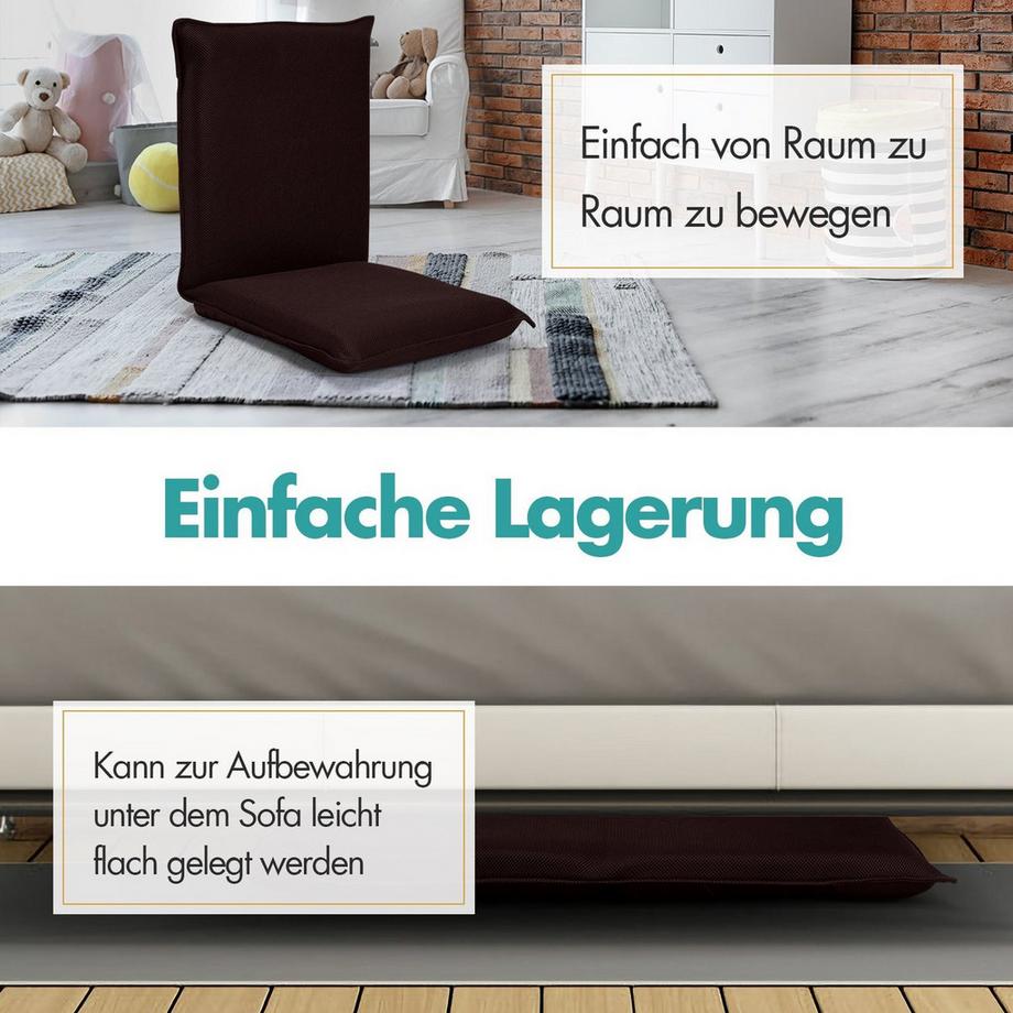 Northix Chaise de sol réglable  