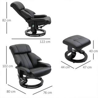 HOMCOM  Chaise de massage 