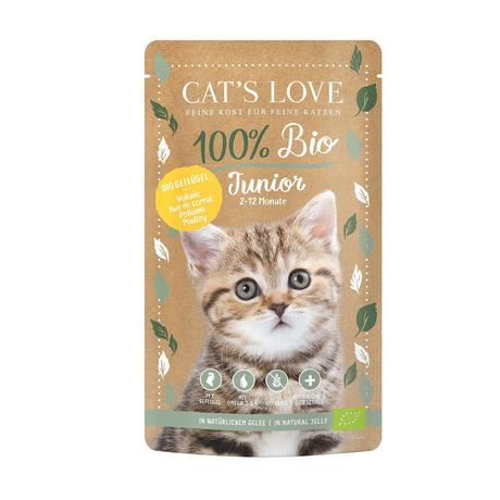 Cat's Love  JUNIOR BIO volaille, 100g 