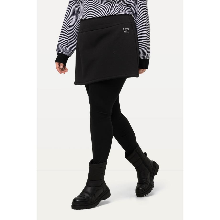 Ulla Popken A-Linien Rock Webfell-Futter Elastikbund High Waist  