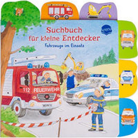 Suchbuch für kleine Entdecker. Fahrzeuge im Einsatz Schuld, Kerstin M. (Illustrationen) Copertina rigida 