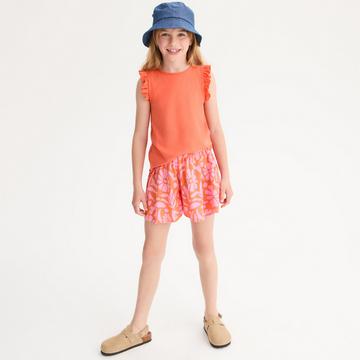 Short fluide imprimé floral