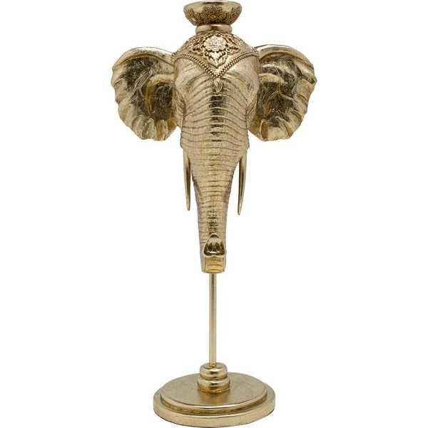 KARE Design Kerzenständer Elephant Head gold 49  