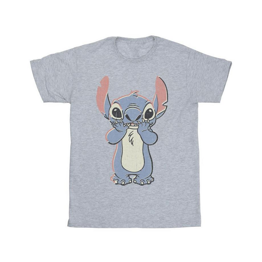 Disney Stitch Grafikdruck Kurzarm T-Shirt  