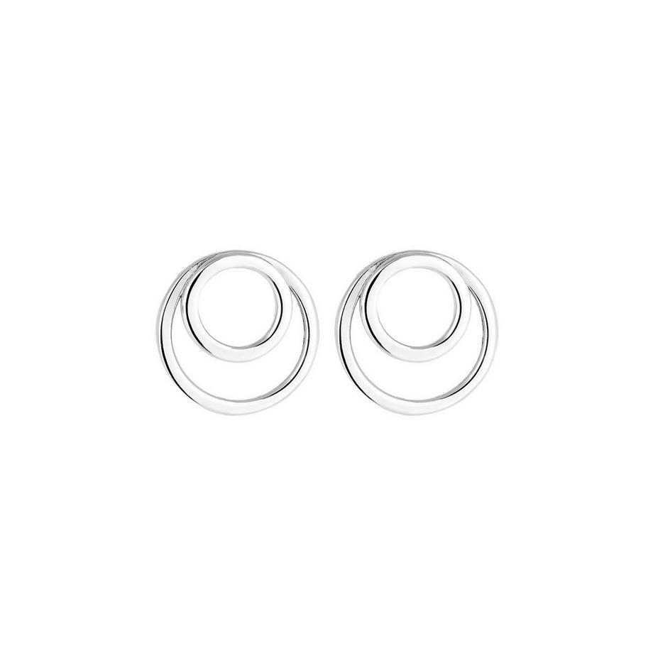 Elli  Boucles d'Oreilles Femme Circulaires De Base Geo Minimal 