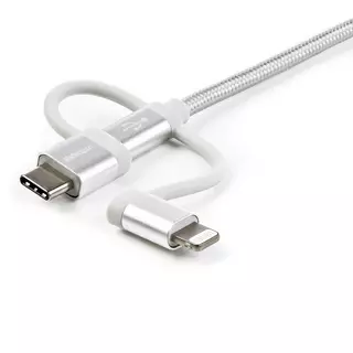 STARTECH.COM Câble multi chargeur USB de 1 m - Lightning USB-C