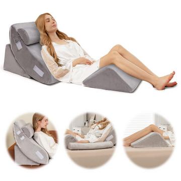 Set di cuscini a cuneo Set di cuscini in memory foam postoperatorio da 4 pezzi Cuscino a cuneo