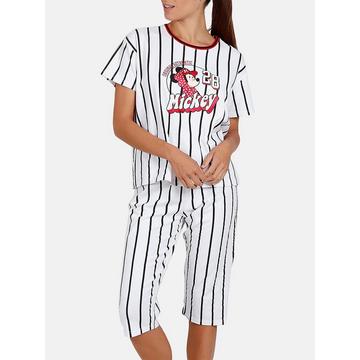 Pyjama pantacourt t-shirt Mickey Beisbol Disney