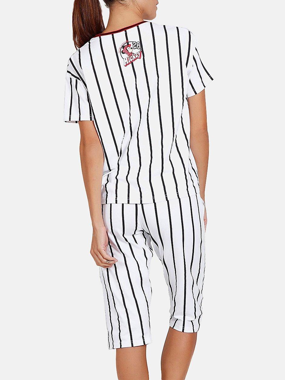 Admas  Pyjamahose t-shirt Mickey Beisbol Disney 