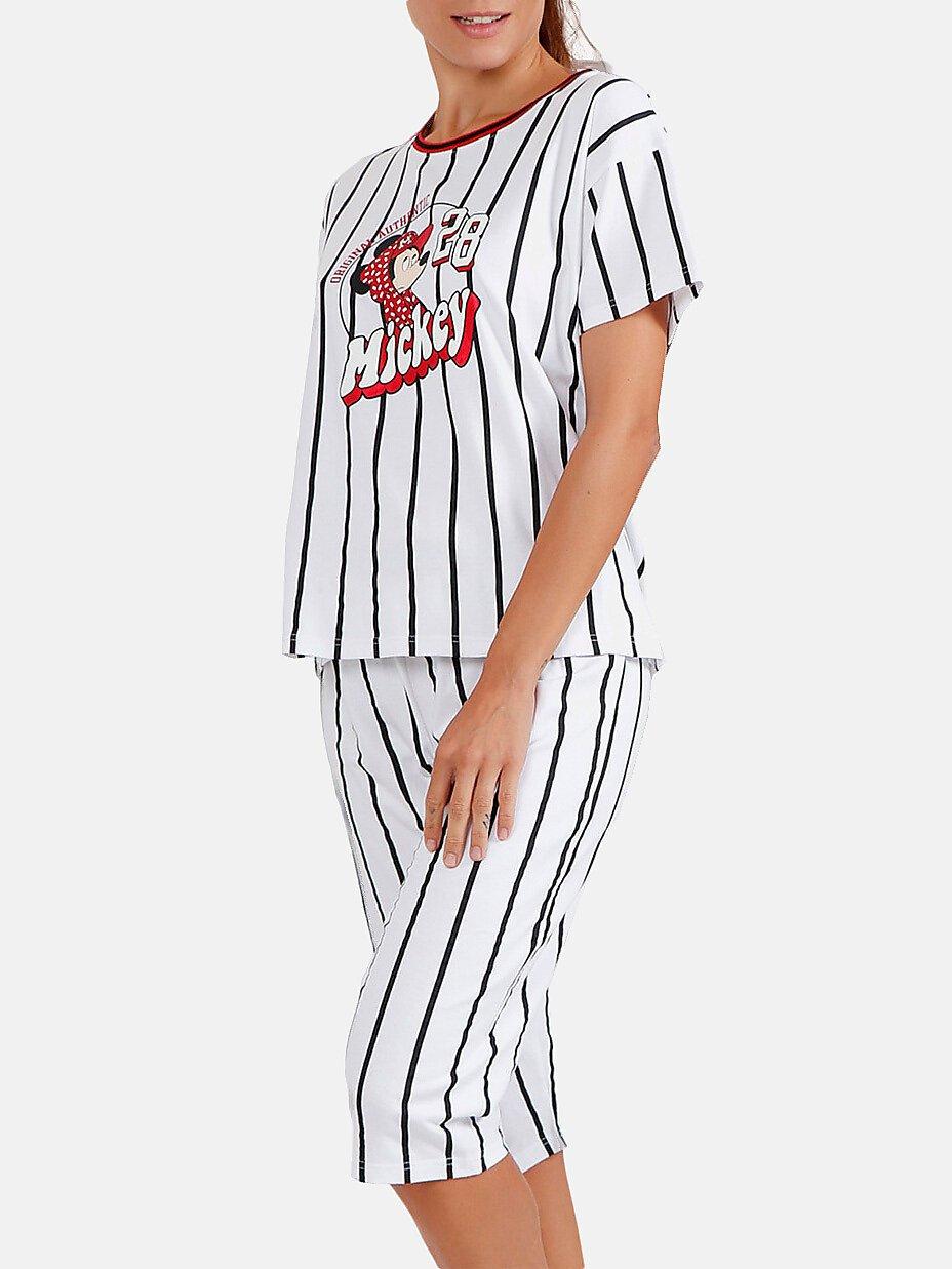 Admas  Pyjama pantacourt t-shirt Mickey Beisbol Disney 