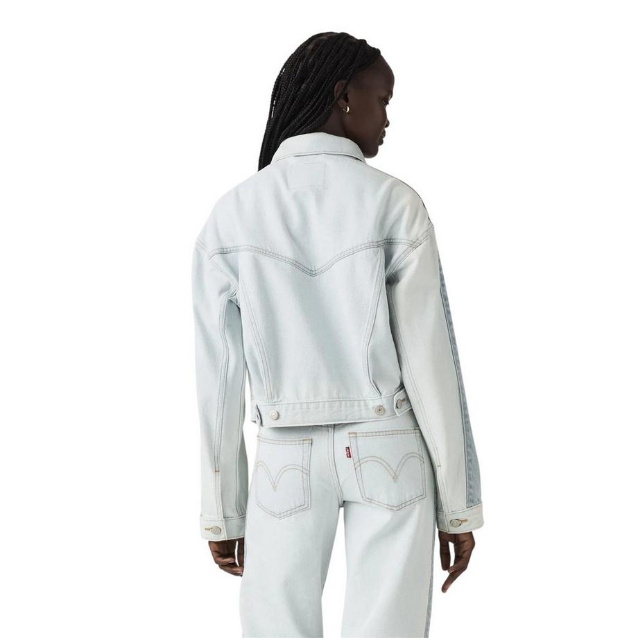 Levis Veste en jean shrunken 90s à col  