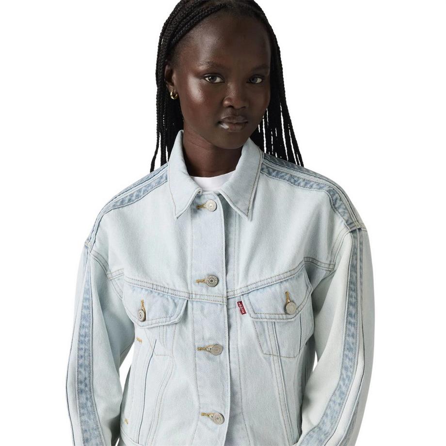 Levis Veste en jean shrunken 90s à col  