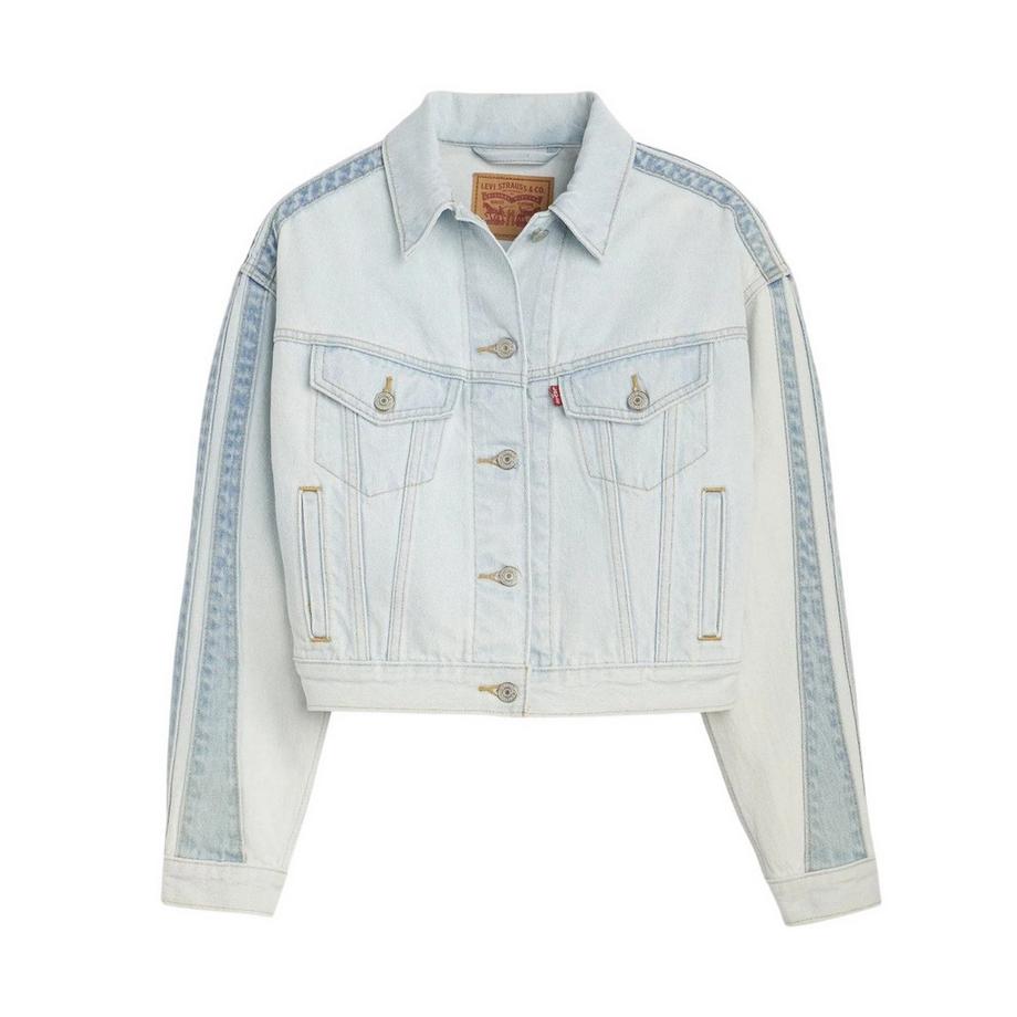 Veste En Jean Manches Longues Shrunken 90s
