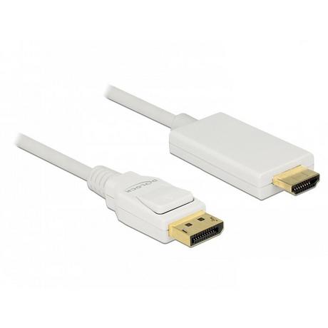 DeLock  DeLOCK 83819 cavo e adattatore video 3 m DisplayPort HDMI Bianco 